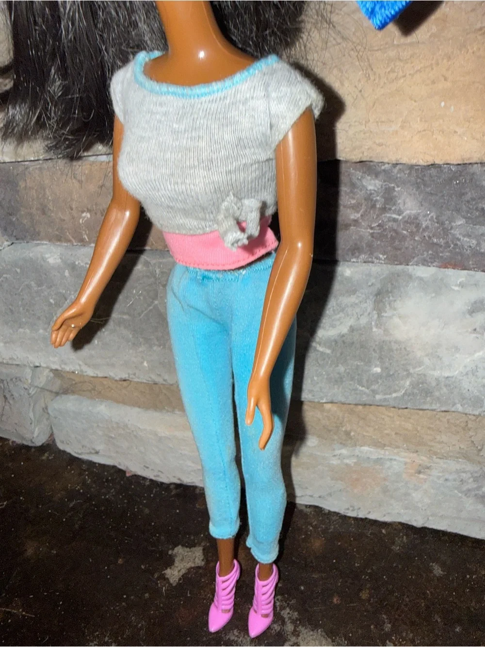 Barbie Christy doll long hair dancing Barbie in casual outfit Vinatge hair bow